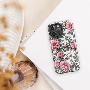 Rose Reverie iPhone Case – Elegant Bold Botanical Romance Design with Luxe Floral Art