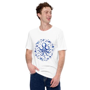 Mystic Octopus Glow-in-the-Dark Tee – Bioluminescent Deep Sea Creature Shirt for Ocean & Fantasy Lovers