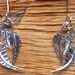 Janey reviewed Textured, leaf-shaped silver drop earrings : Handmade, sterling silver