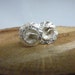 penny metcalf reviewed Handmade sterling silver rose lily pad flower stud earrings