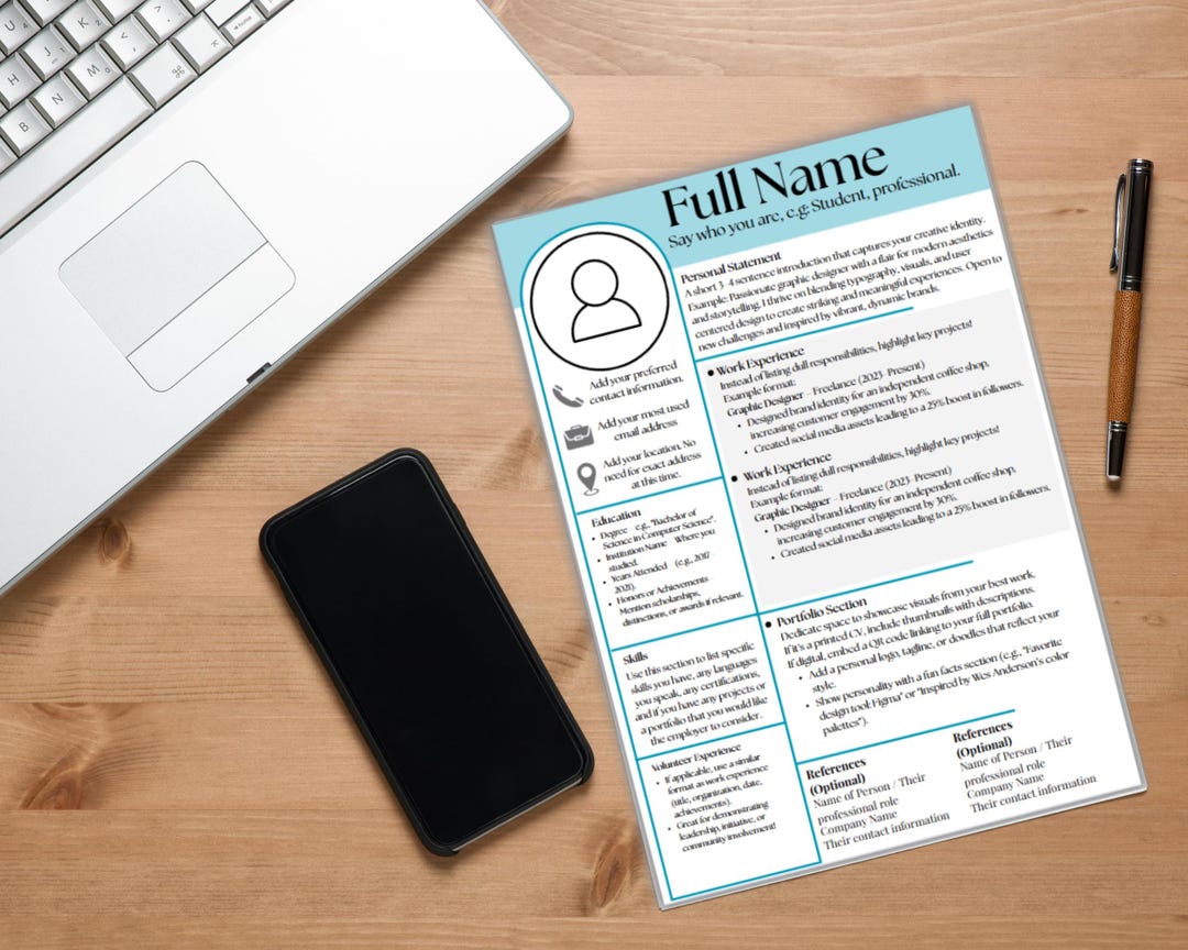 CV Studio - Modern Creative CV Template - Instant Download. - Etsy