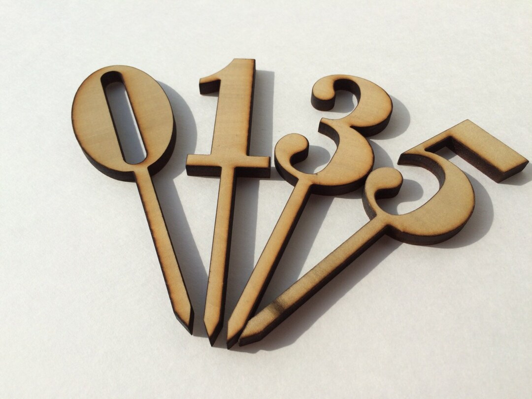Cake Topper – Wooden Number - Etsy