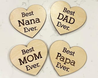 Best Ever Magnet | Nana Magnet | Papa Magnet | Mom Magnet | Dad Magnet | Housewarming Gift | Christmas Day Gifts | Gift for Her