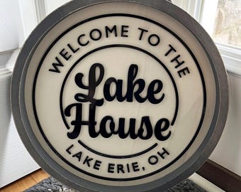 Lake House Sign | Lake Gifts | Family Lake House | Lakehouse Decor | Gift For Him | Gift for her | Lake Home Decorations
