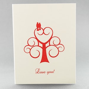 Love You - Letterpress Card