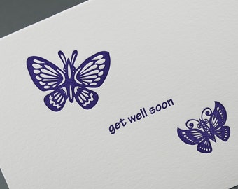 Get Well Soon - Letterpress Card