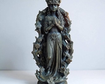 Eir Norse Goddess Eir Goddess Figure Eir Wood Statue Norse Pantheon Eir Norse Pagan Altar Wood Sculpture Viking Pagan Asatru Heathen Goddess
