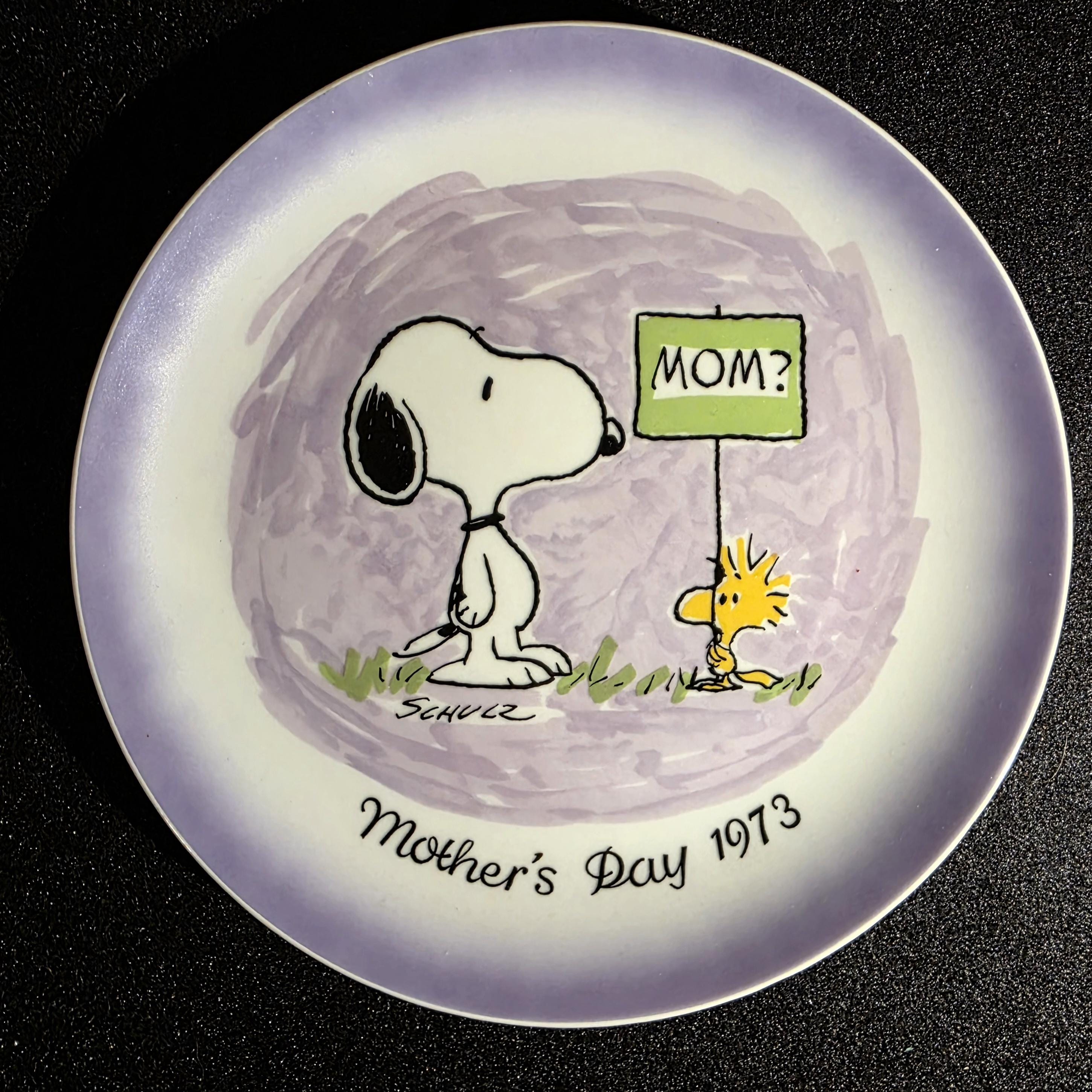 Vintage Snoopy Plate - Etsy