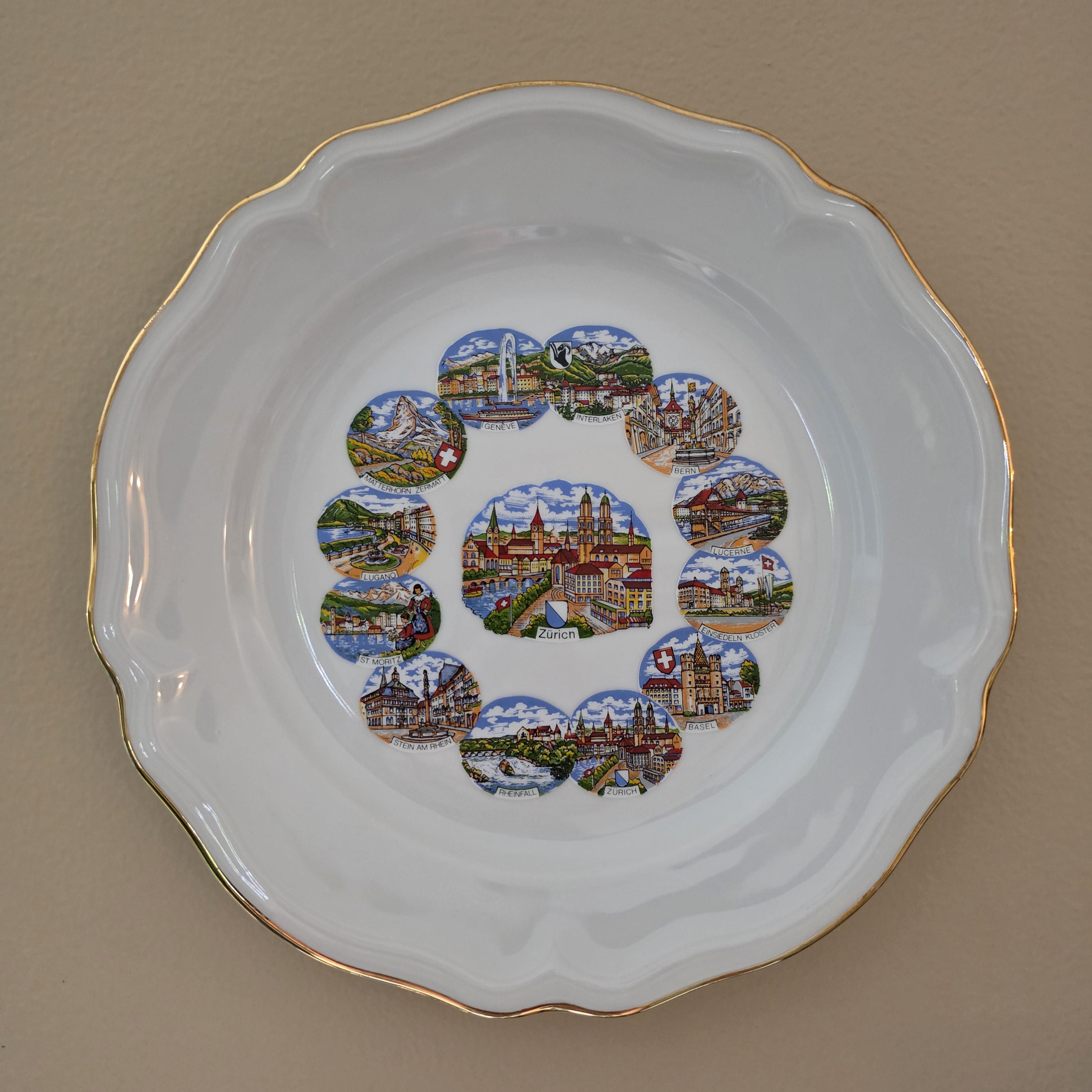 Vintage Swiss Plate - Etsy