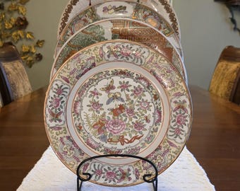 Vintage Chinese Export Porcelain Charger, Chinoiserie Famille Rose Decorative Plate, Choose Your Scene