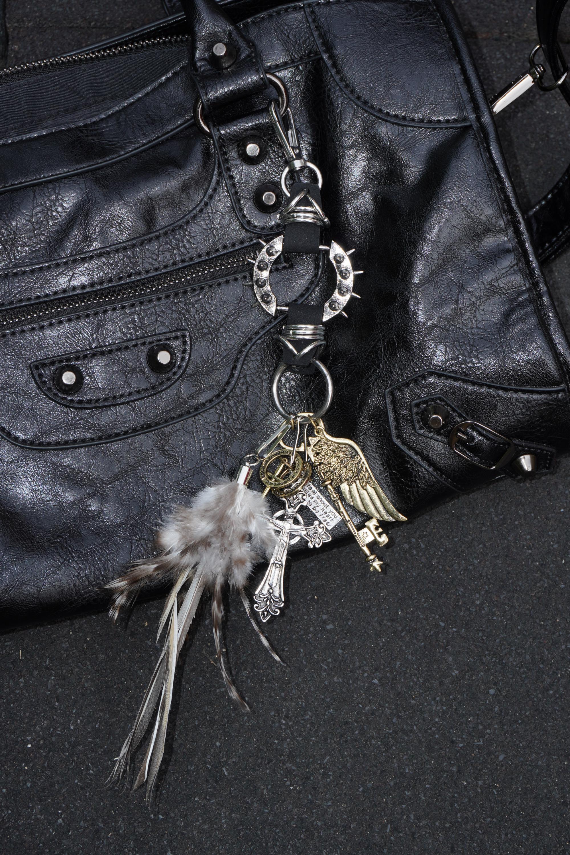 新品 14th Addiction メタリックブルー バックレザー デニム Kmrii 
