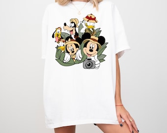 Comfort Colors Safari Mickey and Friends Disney Shirt, Disneyland Family Vacation Tee, Disney Safari Trip Tee, Animal Kingdom, Safari Shirt