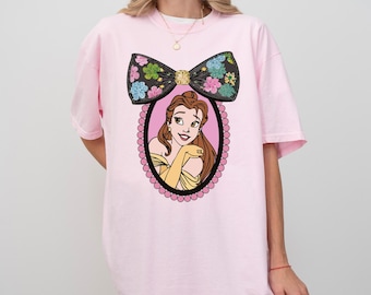Comfort Colors Belle Princess T-shirt, Retro Disney Belle Shirt, Disney Princess Shirt, Disney Girls Trip Shirts, Disney Trip 2025 T-Shirt