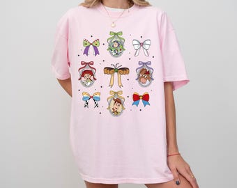 Comfort Colors Toy Story Bow T-shirt, Disney Toy Story Tee, Disney Trip Shirt, Disney Friends Shirt, Toy Story Characters Shirt, Disney Gift