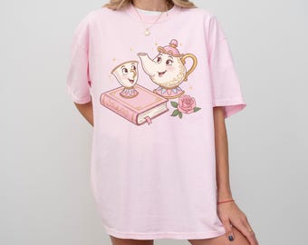 Camiseta Comfort Colors de La Bella y la Bestia - Disneyland