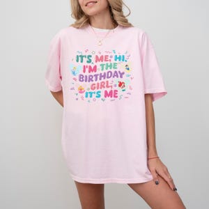 Comfort Colors It&#39;s Me Hi I&#39;m The Birthday Girl It&#39;s Me Shirt, Disney Princess Birthday Shirts, Birthday Girl T-shirt, Birthday Princess Tee