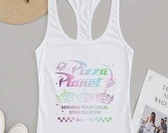 Pizza Planet Racerback, Disney Toy Story Outfit, Toy Story Alien Outfit,  Disney Trip Tee, Disney Vacation Top, Toy Story Characters Shirt