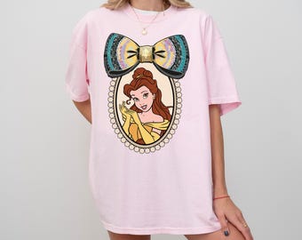 Comfort Colors Belle Princess T-shirt, Retro Disney Belle Shirt, Disney Princess Shirt, Disney Girls Trip Shirt, Disney Beauty and Beast Tee