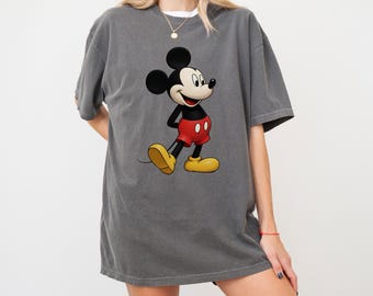 Comfort Colors Disney Mickey Mouse T-shirts, Retro Mickey Mouse Shirt, Disney Vacation Shirts, Disneyland Mickey Tee, Magic Kingdom Shirts