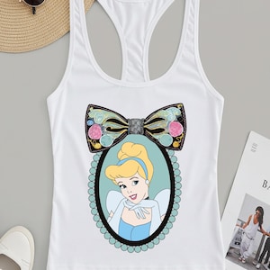 Retro Disney Cinderella Racerback, Walt Disney Princess Top, Cinderella Outfit, Disneyworld Tee,Disney Outfit,Disneyland Girl Trip Racerback