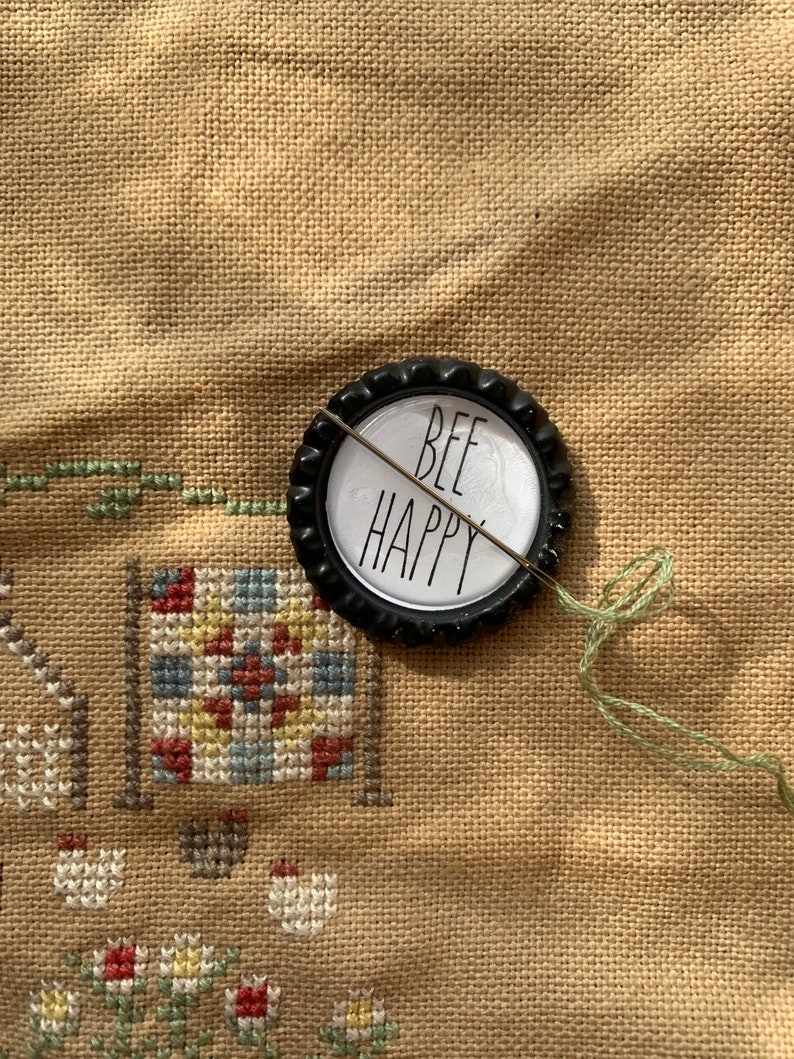 Rae Dunn inspired Hello Spring Needle Minders
