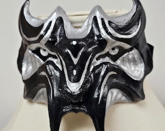 Fantasy Painted Half Mask - Chromatic Monster