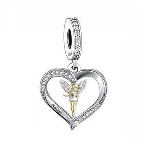 S925 Sterling Silber & 14K vergoldet Tinkerbell Believe Fee Charm Anhänger - AVILIA Designs Pandora Kompatibel