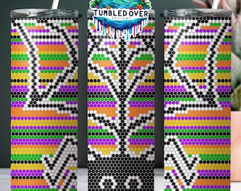SS16 Serape Halloween Spider Digital Rhinestone Tumbler Pattern