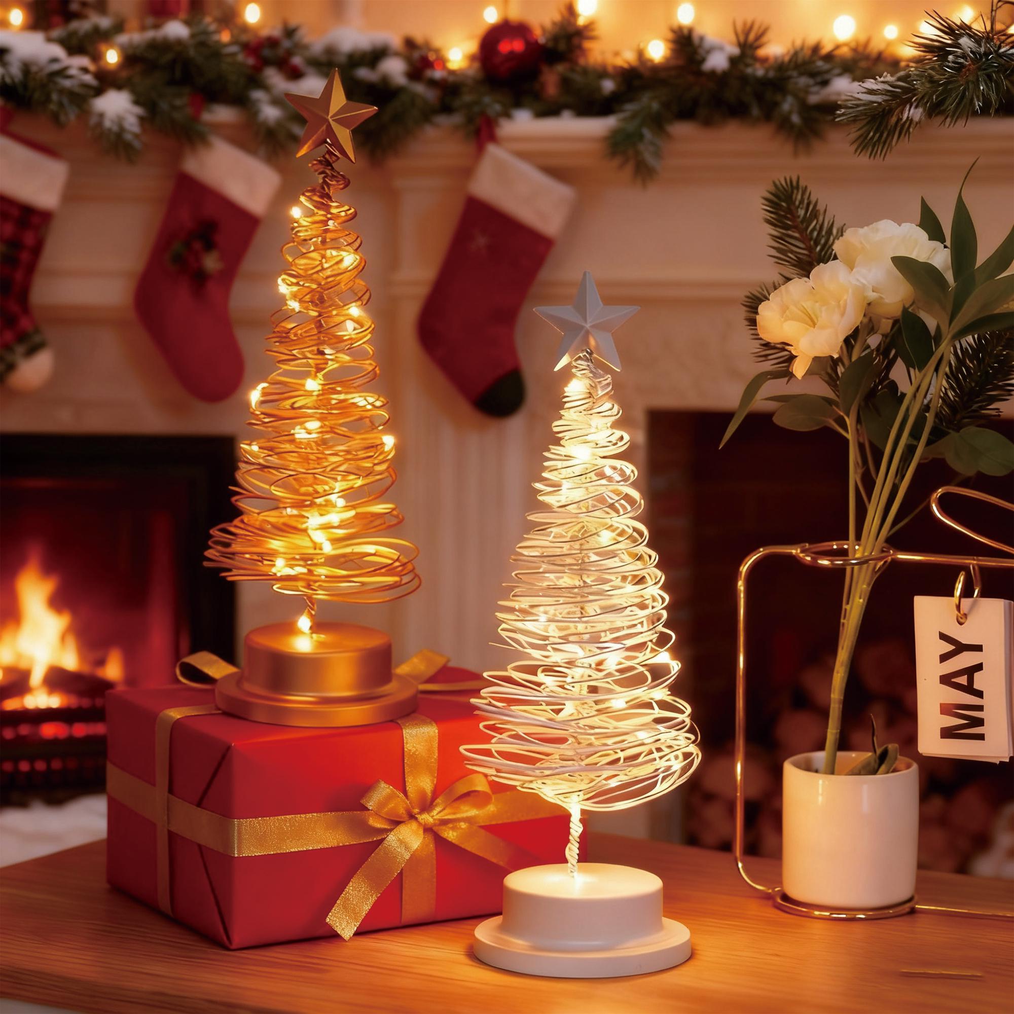 Spiral Lighted Christmas Tree