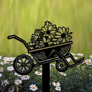 Handgefertigtes Metall Gartenschild, Gartenschild, Gartenschild, Yard Decor für Gärtner, Blumenschild, Housewarming Geschenk, Geschenk für Pflanzenliebhaber