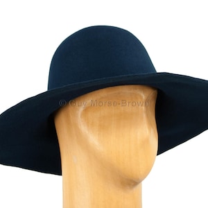 Men&#39;s Weight Fur Felt Capeline Hat Body 123g - Navy Blue
