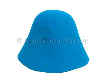 Ladies Fur Felt Cone Hat Body - Aqua Blue