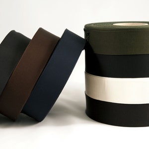 Galloon Hat Ribbon various widths - Dark Brown