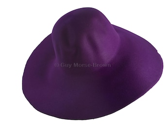 Ladies Fur Felt Capeline Hat Body 103g - Deep Purple