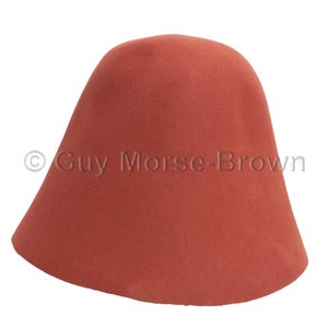 Ladies Fur Felt Cone Hat Body - Conker