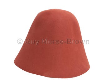 Ladies Fur Felt Cone Hat Body - Conker