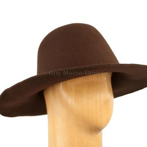 Men&#39;s Weight Fur Felt Capeline Hat Body 123g - Brown