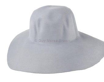 Dames bontvilten capeline muts 103 g - kiezelsteen