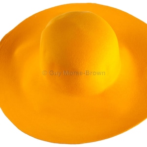 Ladies Fur Felt Capeline Hat Body 103g - Tangerine