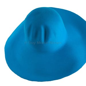 Ladies Fur Felt Capeline Hat Body 103g - Aqua