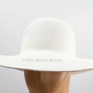 Men&#39;s Weight Fur Felt Capeline Hat Body - Ivory