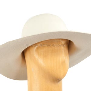 Men&#39;s Weight Fur Felt Capeline Hat Body 123g - Ivory