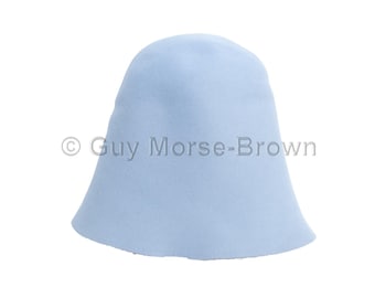 Ladies Fur Felt Cone Hat Body - Powder Blue