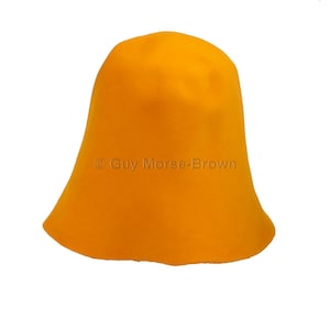 Ladies Fur Felt Cone Hat Body - Tangerine