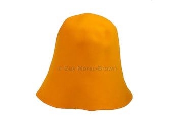 Ladies Fur Felt Cone Hat Body - Tangerine