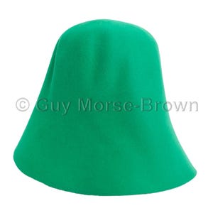 Ladies Fur Felt Cone Hat Body - Emerald
