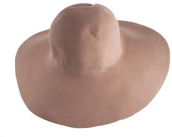 Ladies Fur Felt Capeline Hat Body 103g - Hare