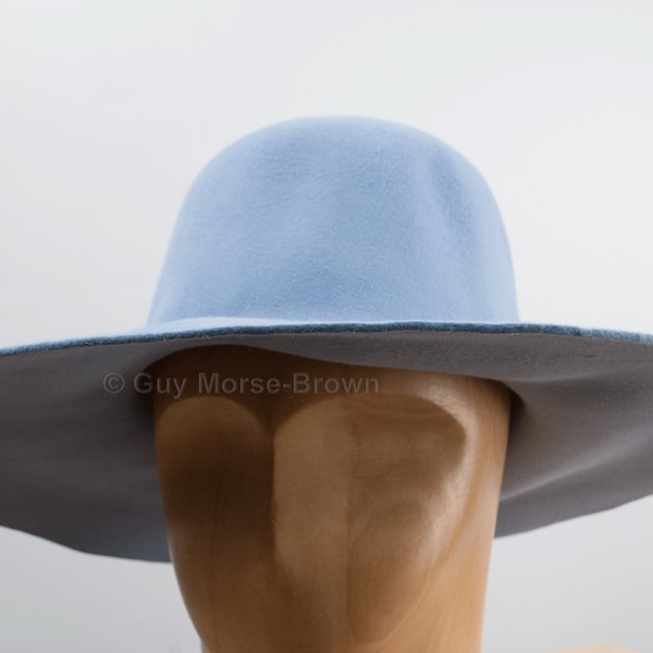 Men's Weight Fur Felt Capeline Hat Body - Powder Blue