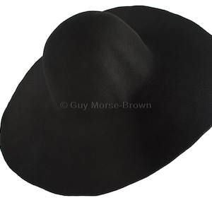 Ladies Fur Felt Capeline Hat Body 103g - Black