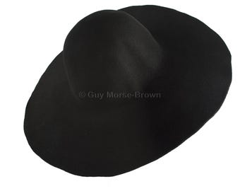 Ladies Fur Felt Capeline Hat Body 103g - Black